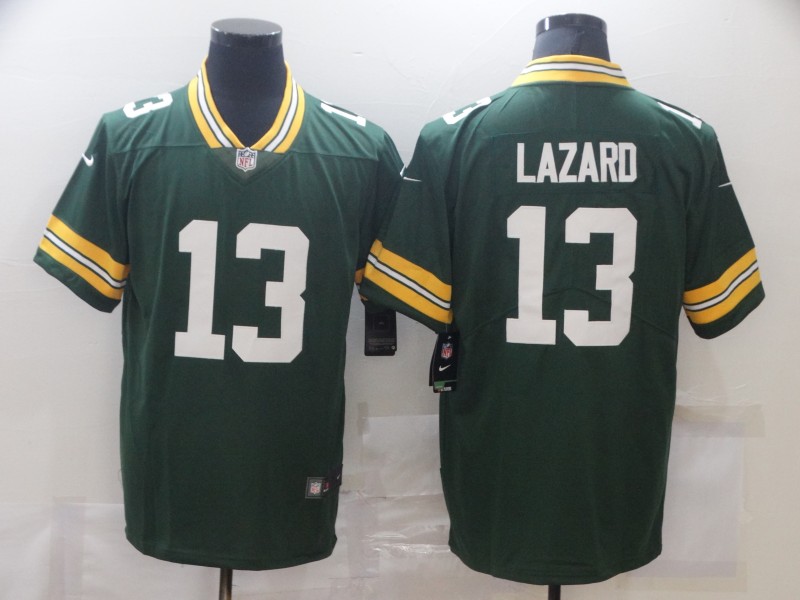 Men Green Bay Packers 13 Lazard Green Nike Limited Vapor Untouchable NFL Jerseys